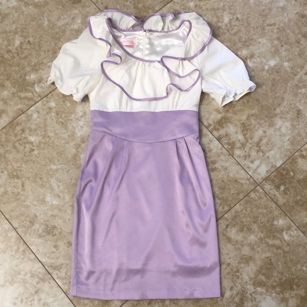 Bling Purple and White Dress